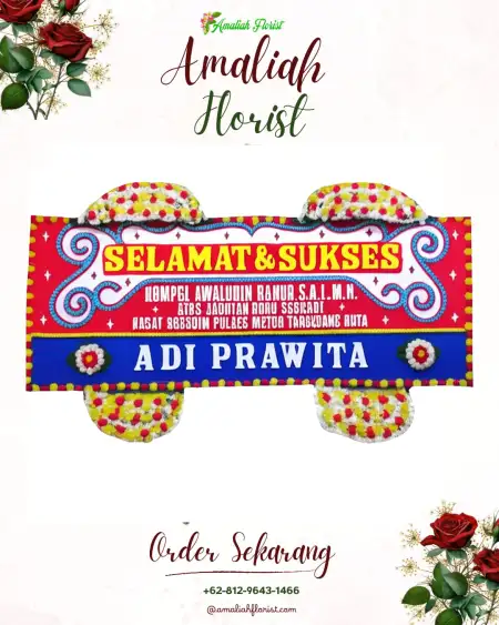 Papan Bunga Ucapan Selamat Wlahar Wetan